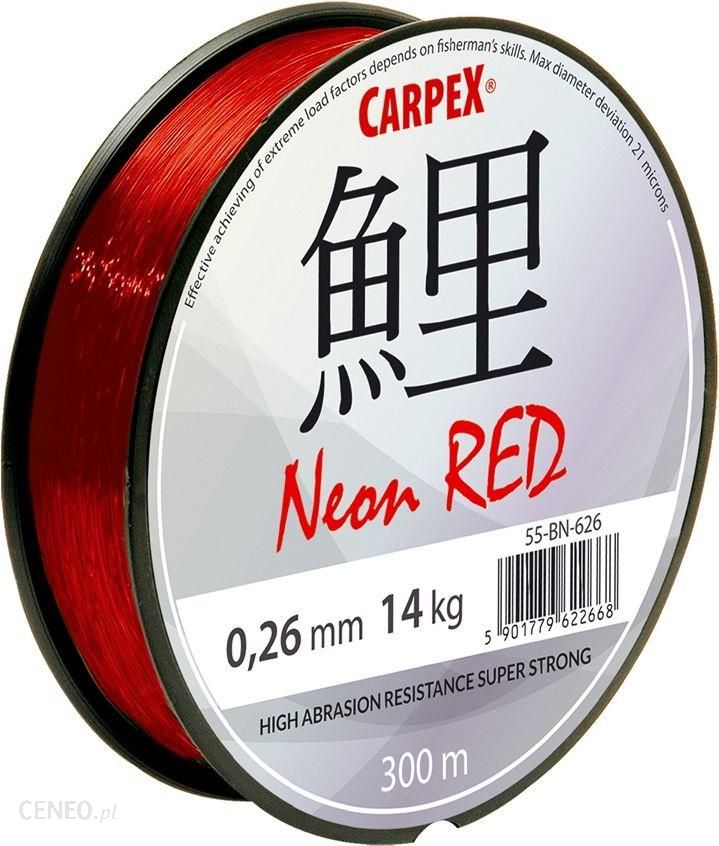 Carpex Żyłka Neon Red