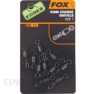 Fox Edges Kwik Change Swivel Size 7 10Szt CAC485