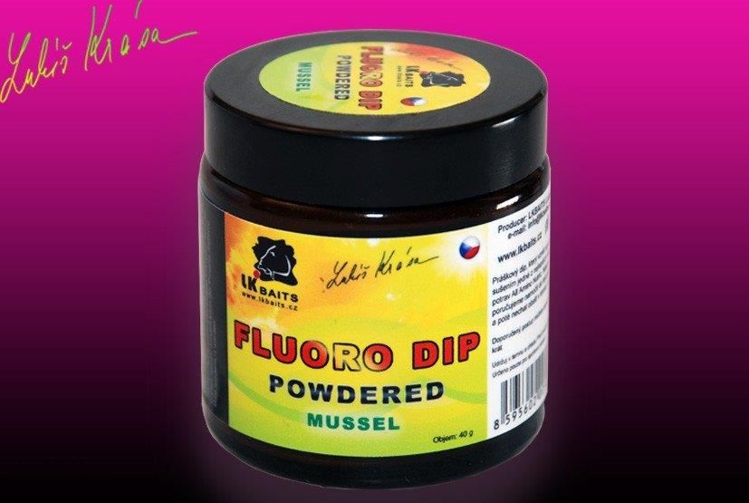 Lk Baits Restart Dip Powdered 40G Fluoro Mussel