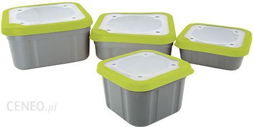 P Matrix Grey/Lime Bait Boxes Solid Top 1L Compact (Gbt019)