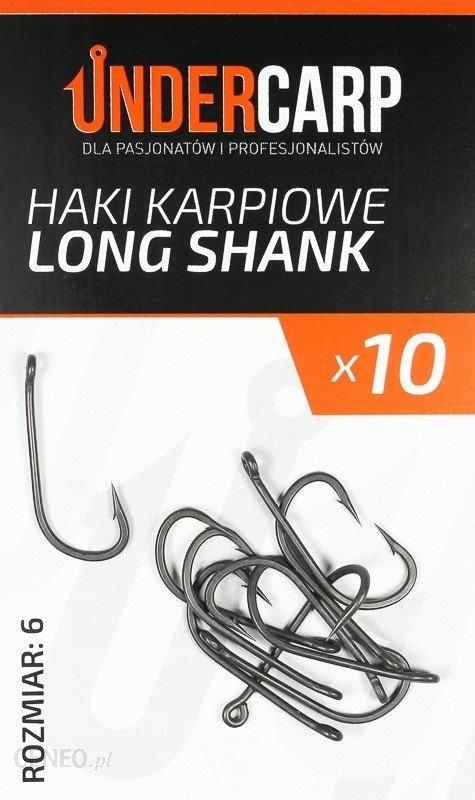 Undercarp Teflonowe Haki Karpiowe Long Shank Nr6